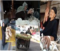 سيدات المطر.. كفاح مصريات لجلب «لقمة العيش» رغم البرد وكورونا| صور