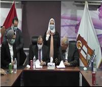 وزيرة التضامن تشهد توقيع بروتوكول تعاون مع جامعة بني سويف