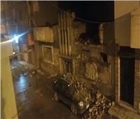 انهيار «بلكونة» منزل بسبب الأمطار في طنطا