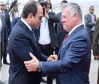 الرئيس السيسي وملك الأردن يناقشان العلاقات الثنائية والقضايا الإقليمية