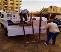 إزالة أكشاك «غاز مصر» بالطالبية ومصادرة معداتها بسبب الترخيص 