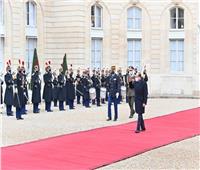 شاهد.. لحظة وصول الرئيس السيسي إلى قصر الإليزيه بباريس