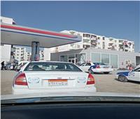 تكدس سيارات الغاز الطبيعي على المحطات ببورسعيد بسبب انقطاع الكهرباء‎