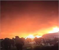 السيطرة على حريق سوق الحي العاشر في مدينة نصر 