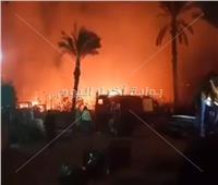 السيطرة على حريق جراج ومصنع ورق بهتيم في شبرا الخيمة