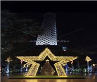 بالصور و الفيديو| برج القاهرة يتزين احتفالا بأعياد الكريسماس