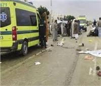 مستشفي المنيا: خروج 4 عمال مصابين في حادث تصادم 3 سيارات