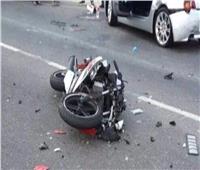 إصابة شخصين في انقلاب دراجة نارية على الدائري الأوسطي