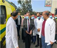 وكيل وزارة الصحة بالدقهلية يتفقد مستشفى الحجر الصحى بـ «تمي الأمديد»