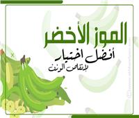 إنفوجراف | الموز الأخضر.. أفضل اختيار لإنقاص الوزن 