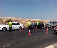 غلق طريق بلبيس الصحراوي أمام حركة السيارات بسبب الشبورة