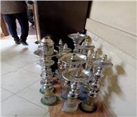 مصادرة 12 شيشة وإزالة 142 مخالفة إشغال طريق بكفر الدوار