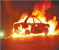 التحقيق في العثور على جثة متفحمة داخل سيارة محترقة بمدينة بدر