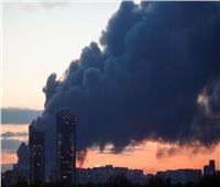 اندلاع حريق ضخم قرب مصنع أثاث في موسكو