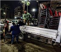 صور| غلق مطعمين لعدم الالتزام بالإجراءات الاحترازية في الهرم