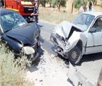 إصابة 5 أشخاص في حادث تصادم سيارتين بسوهاج