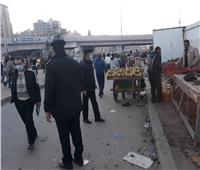 أمن الإسكندرية يشن حملة لإزالة التعديات بمحور المحمودية وكوبري العوايد