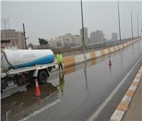 غلق طريق شرم الشيخ وتحويلات مرورية أمام السيارات بسبب السيول