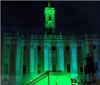 «قصر سيناتوريو» يضئ باللون الأخضر احتفالا بذكرى «وثيقة الأخوة الإنسانية»