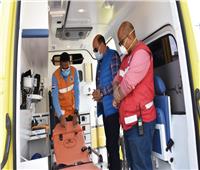 محافظ أسوان يدشن 10 سيارات إسعاف جديدة