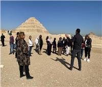 زوجات سفراء العالم في زيارة لمنطقة آثار سقارة | صور 