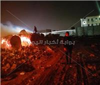 حريق بمخزن كرتون بالمنطقة الصناعية بقويسنا