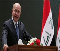 الرئيس العراقي: الحكومة ماضية في استئصال بؤر الإرهاب 