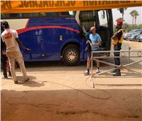 حافلة الزمالك تصل ملعب مواجهة تونجيت السنغالي