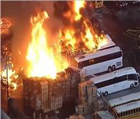اندلاع حريق هائل جنوب لوس أنجلوس..فيديو