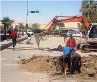 بدء مشروع إحلال وتجديد شبكات الصرف الصحى بكورنيش النيل والشوارع الداخلية بأسوان