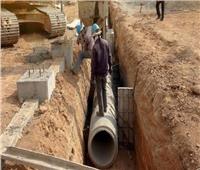 متابعة أعمال مشروع الصرف الصحي بقرى «قورتة» في أسوان