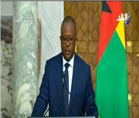 رئيس «غينيا بيساو» للسيسي: تذكرني بكفاح الراحل جمال عبد الناصر|فيديو