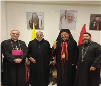 السفير الباباوي بمصر يزور إيبارشية أبو قرقاص للأقباط الكاثوليك