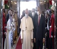 بالترانيم ..الشعب العراقي يحتفل بزيارة بابا الفاتيكان | فيديو