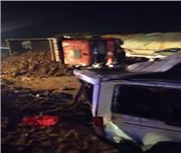 مصرع 18 وإصابة 5 في حادث مروع في بني سويف | صور