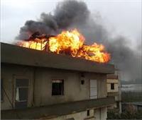 الحماية المدنية تنجح في السيطرة على حريق سطح منزل بالمنيا 