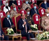 الرئيس السيسي: سيرة الشهيد والمصاب تحتم على المصريين الحفاظ على بلدهم