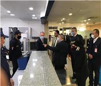 صور| وفد ألماني يزور مطار برج العرب.. ويطلع على إجراءات استقبال الوفود