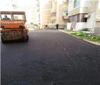 الانتهاء من رصف منطقة المدخل الغربي بمدينة مطروح 