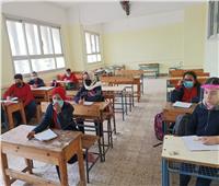 صور | انتظام الدراسة في مدارس القاهرة الجديدة 
