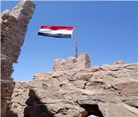 رفع علم مصر على قلعة صلاح الدين في طابا