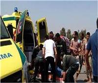 إصابة 4 أشخاص في حادث بالصحراوي الشرقي بالمنيا