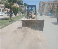 محافظة الجيزة: رفع 150 طن مخلفات من أراضي فضاء بهضبة الأهرام 