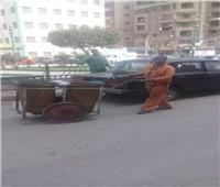 تحرير ٧ محاضر إشغال طريق بشوارع حي غرب المنيا