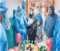 مستشفى كفر الزيات يحتفل بمريضات «كورونا» بمناسبة عيد الأم 