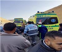إصابة 4 أشخاص في حادث تصادم 3 سيارات بطريق العدوة شمال محافظة المنيا