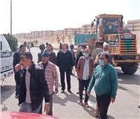  حملة مكبرة لإزالة الإشغالات والتعديات بمنطقة إسكان دهشور