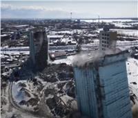 تفجير برجين قديمين بـ«روسيا» يتسبب فى انقطاع الكهرباء| فيديو