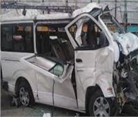 إصابة سائق في حادث تصام بالمنيا 