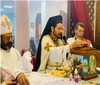  الأنبا باخوم يزور كنيسة الأقباط الكاثوليك بالخصوص و يحتفل  بالقداس الالهي 